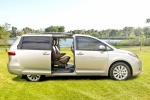 2017 Toyota Sienna Limited AWD with side-door open in Creme Brulee Mica - Static Side View